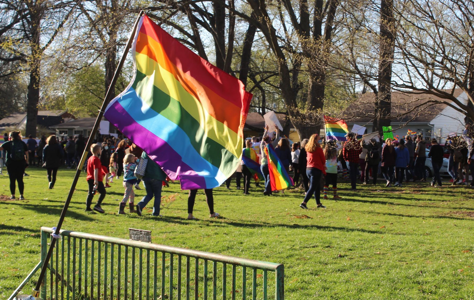 Chesterton Middle School pride gathering